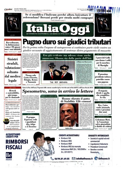 Italia oggi : quotidiano di economia finanza e politica